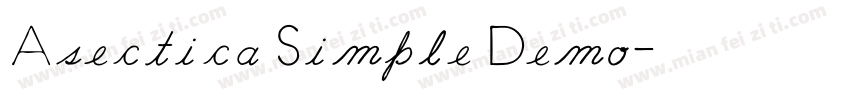 Asectica Simple Demo字体转换
